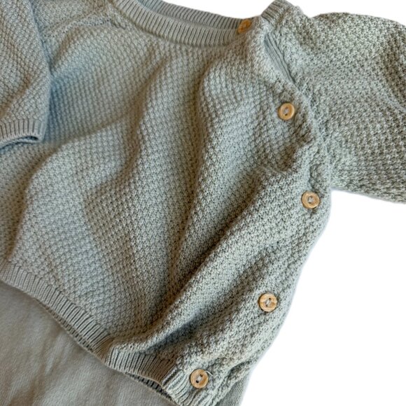 Matching Sage Green Knit Sweater and Pant - Picture 6 of 13